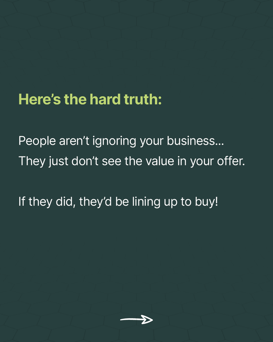 DigitalDmi's tweet photo. You Don’t Have a Sales Problem… You Have an Offer Problem!

If people aren’t buying, it’s not because they’re ignoring your business it’s because they don’t see the VALUE in your offer.

1/3

#DMiAgency #SocialMediaMarketing #Bondi #Iris #TaylorSerrano #SmackDown #LoveIsland https://t.co/ALvY8SOeSZ