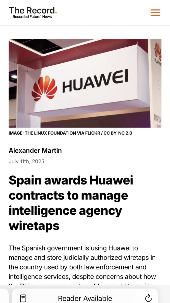 ericsles's tweet image. Germany (2020): ok ok maybe it’s not a great idea to have Huawei build our 5G networks 

Spain: cool got it

pero how about our most sensitive internal intel collection tools?