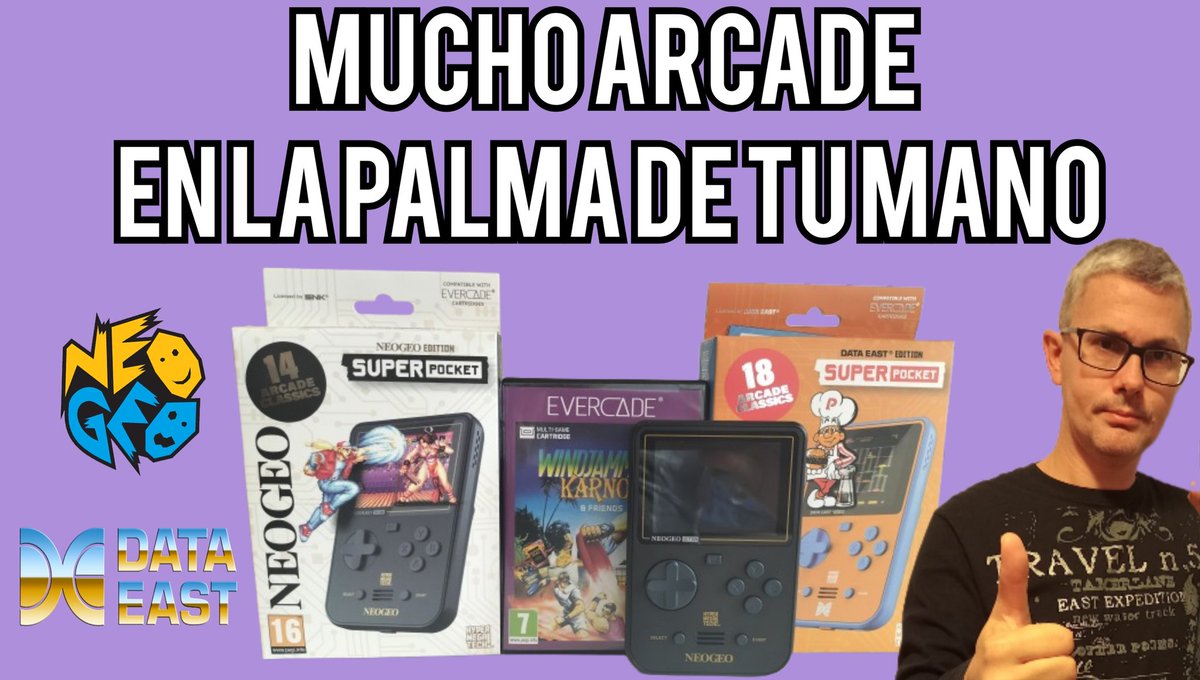 Spectrumerojavi's tweet image. Hoy, en ESTRENO a las 21:00, unos 20 minutos de reseña de dos nuevas Superpocket @HyperMegaTech, compatibles @evercaderetro y cargadas de sabor ARCADE. NEOGEO y DATAEAST en la palma de tu mano. Lo podréis ver aquí 👉🏼 youtu.be/DB-Bnpa5epI?si… @PLAION_ES
