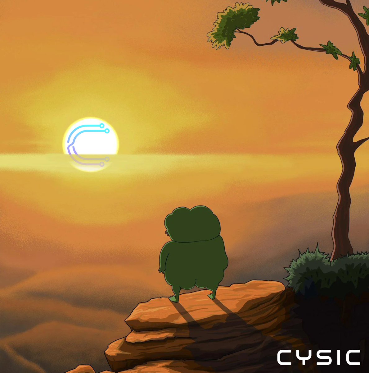 this is pepe watching the sunrise — 
but it’s not just the sun, it’s <a href="/cysic_xyz/">Cysic</a> lighting up the future of zk compute ☀️

gmsor, cysors!