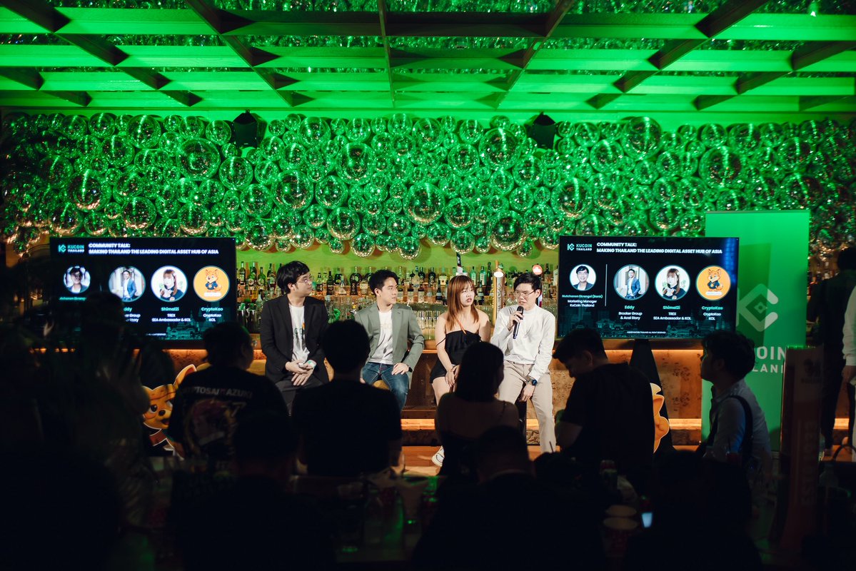 Shimal2i_eth's tweet image. Congratulations on the successful launch of @KuCoinThailand  💚🇹🇭

This is the  reason why I stay hongkong and leave quickly😂 

Happy to be part if speaker during the  event
Representing @TREX_chain  🦖 ambassador and KOL
With @nutchanon_eth  , @acai_story  , @CryptoKao96 

I am…