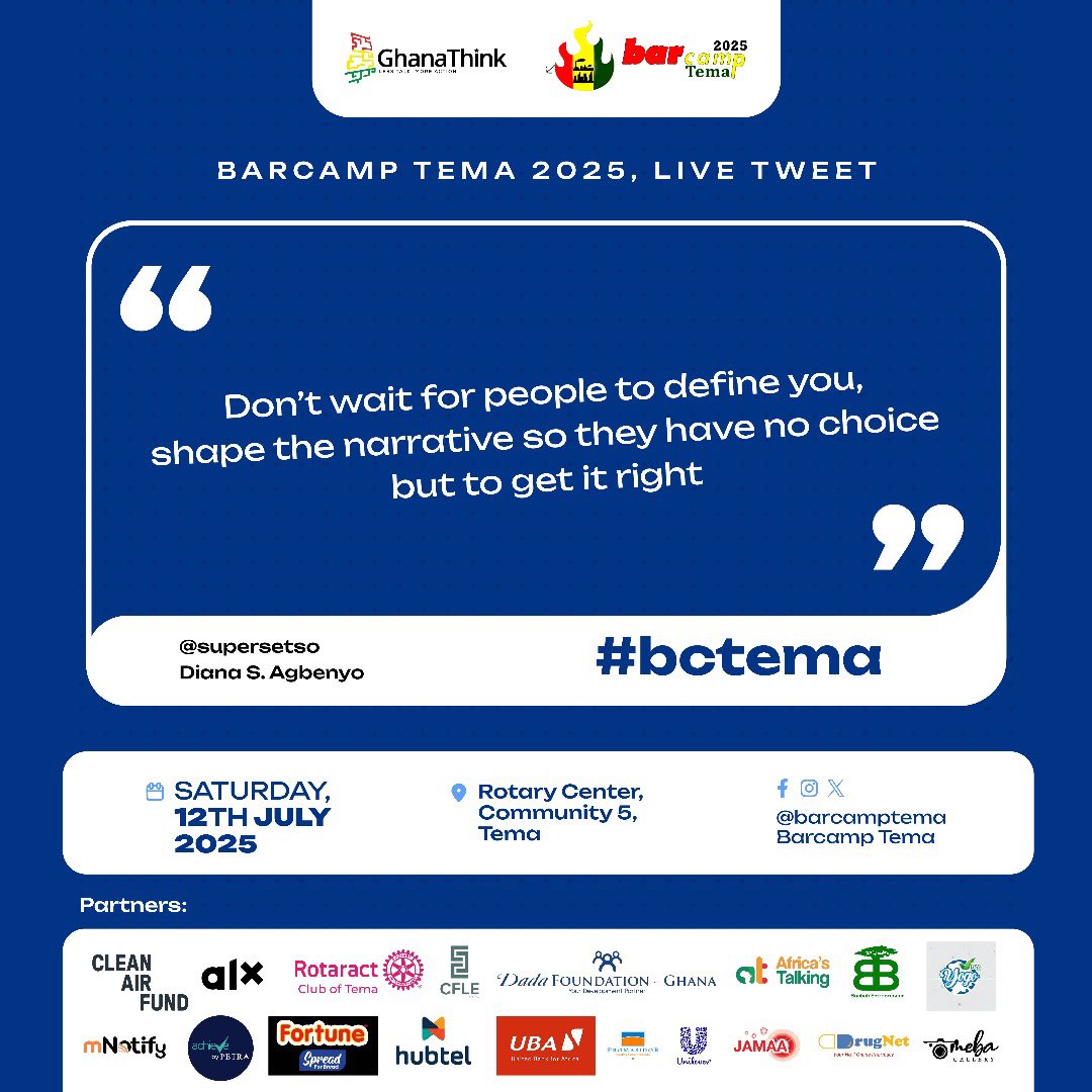 Don’t wait for people to define you shape the narrative so they have no choice but to get it right

Credits to Mentor  @SuperSetso 

#bctema #branding #mentorship