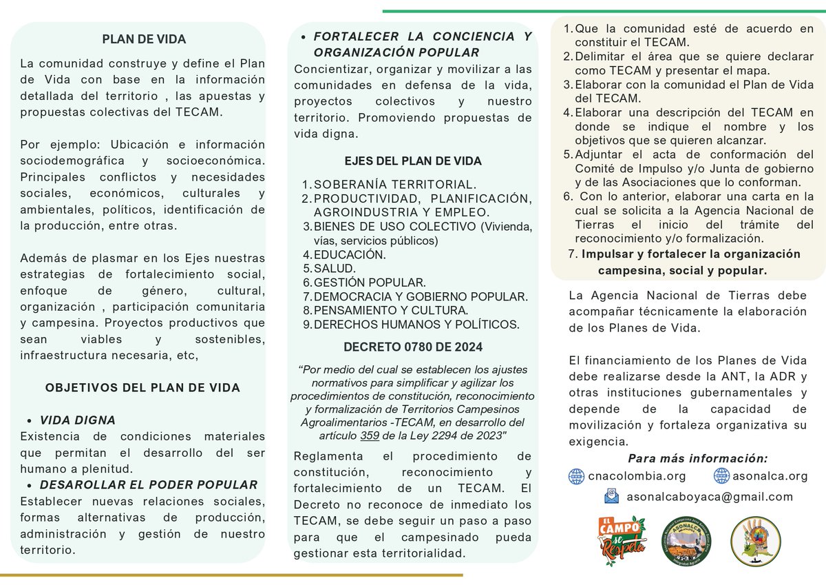 Coordinador Nacional Agrario | CNA-Colombia (@cna_colombia) on Twitter photo 🐝En Boyacá, la organización comunitaria, campesina y popular camina hacia la constitución del primer Territorio Campesino Agroalimentario en la Provincia del Sugamuxi.
📝 Ponemos a disposición este folleto, realizado por <a href="/Asonalca_/">ASOCIACIÓN NACIONAL CAMPESINA JOSÉ A. GALÁN ZORRO</a> y el @CNA_Colombi , para imprimir y descargar 🐝En Boyacá, la organización comunitaria, campesina y popular camina hacia la constitución del primer Territorio Campesino Agroalimentario en la Provincia del Sugamuxi.
📝 Ponemos a disposición este folleto, realizado por <a href="/Asonalca_/">ASOCIACIÓN NACIONAL CAMPESINA JOSÉ A. GALÁN ZORRO</a> y el @CNA_Colombi , para imprimir y descargar