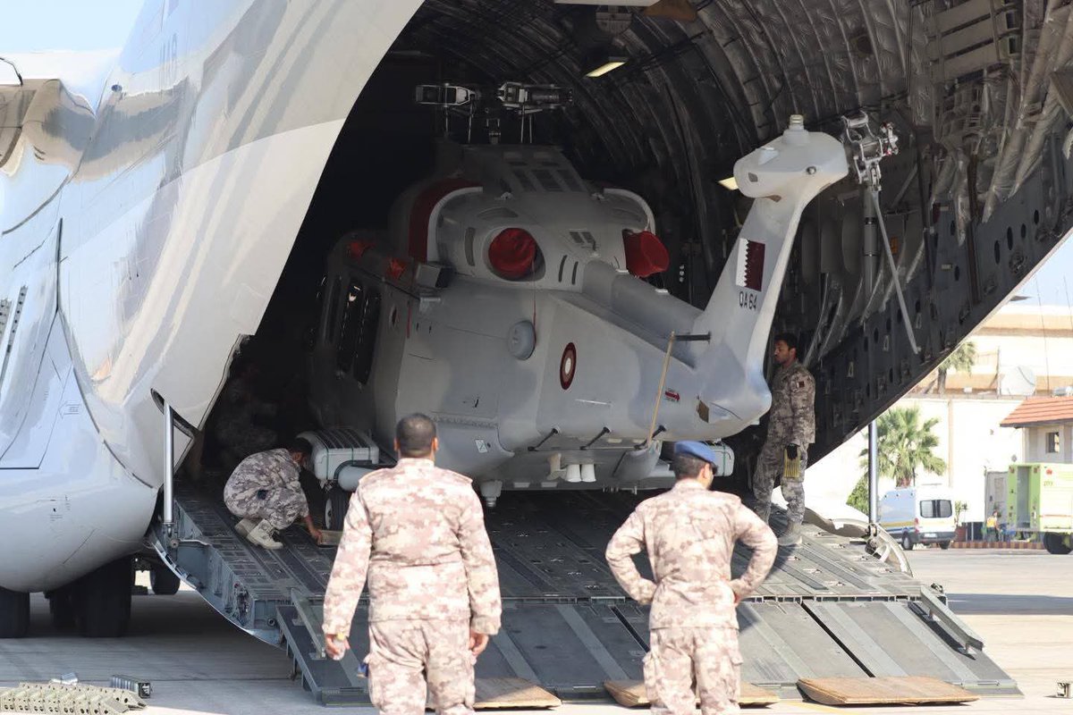 قطر ارسلت فرق الإطفاء ومروحيات وآليات ومعدات الى مطار حلب للمشاركة في إخماد حرائق الساحل