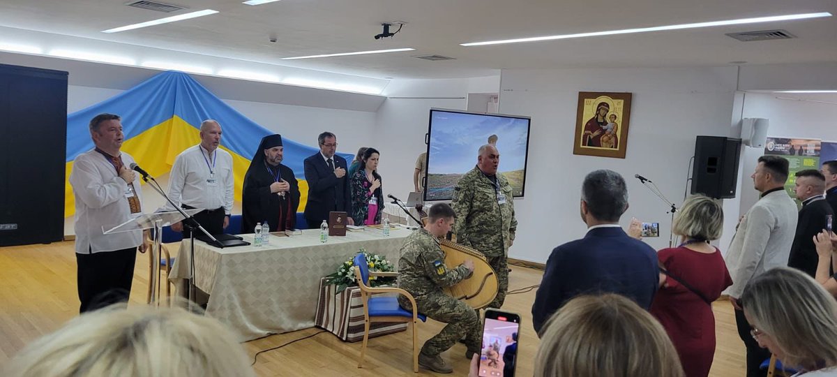 UWCongress's tweet image. Today in Rome, Ukrainians from across Italy gathered for the Forum of Ukrainians in Italy — for the first since Russia’s full-scale invasion.
From rebuilding #Ukraine to countering propaganda, 🇺🇦 community stands united in action and purpose.