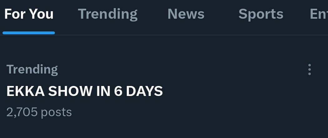 We are in the Trending folks 🥳🔥🔥

EKKA SHOW IN 6 DAYS
#Ekka #YuvaRajkumar #DrPuneethRajkumar