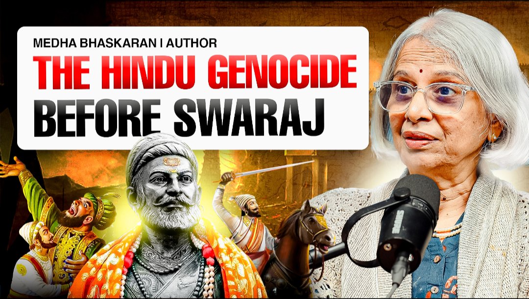 🚨🚨 New episode out! 🎙️The Forgotten Genocide That Sparked Swaraj  | Medha Bhaskaran (<a href="/MedhaDB/">Medha Bhaskaran</a>). 

In this bold and emotional episode, author Medha Bhaskaran uncovers the hidden history of India’s forgotten genocide — and how Shivaji Maharaj rose from centuries of trauma to