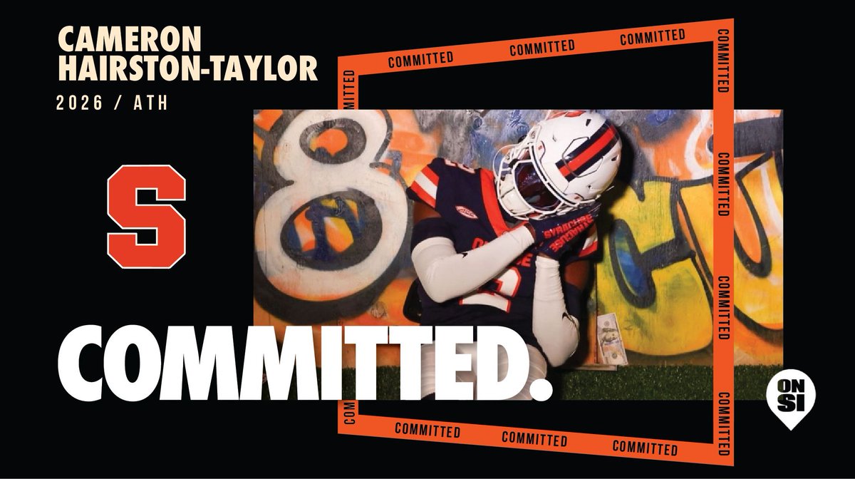 Syracuse Rivals | The Juice Online (@thejuiceonline) on Twitter photo ICYMI: 2026 ATH Cameron Hairston-Taylor (<a href="/TaylorMadeOnG/">Cameron Zoom Hairston-Taylor</a>) committed to #Syracuse on Friday.
He discussed why he pledged to SU with our Charles Kang (<a href="/SICuseCK/">Syracuse On SI | Charles Kang</a>).
🔗 si.com/college/syracu… ICYMI: 2026 ATH Cameron Hairston-Taylor (<a href="/TaylorMadeOnG/">Cameron Zoom Hairston-Taylor</a>) committed to #Syracuse on Friday.
He discussed why he pledged to SU with our Charles Kang (<a href="/SICuseCK/">Syracuse On SI | Charles Kang</a>).
🔗 si.com/college/syracu…