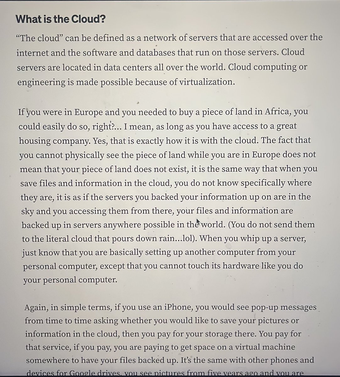 I have great writing skills. I look back at some of my earlier articles and I wonder how I put my thoughts and findings together like that. I write empathetically.