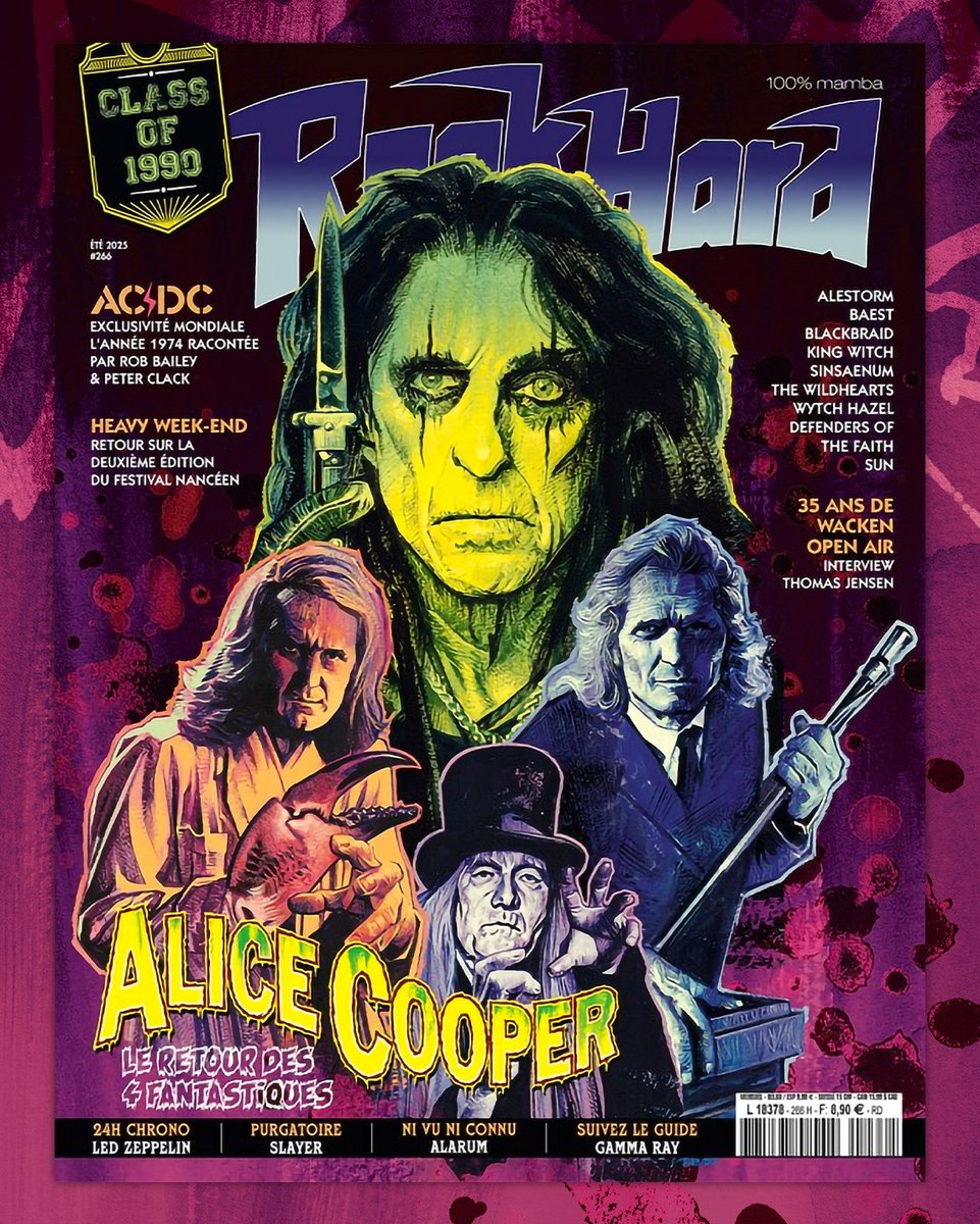 A freaky familiar face graced the cover of Rock Hard France...