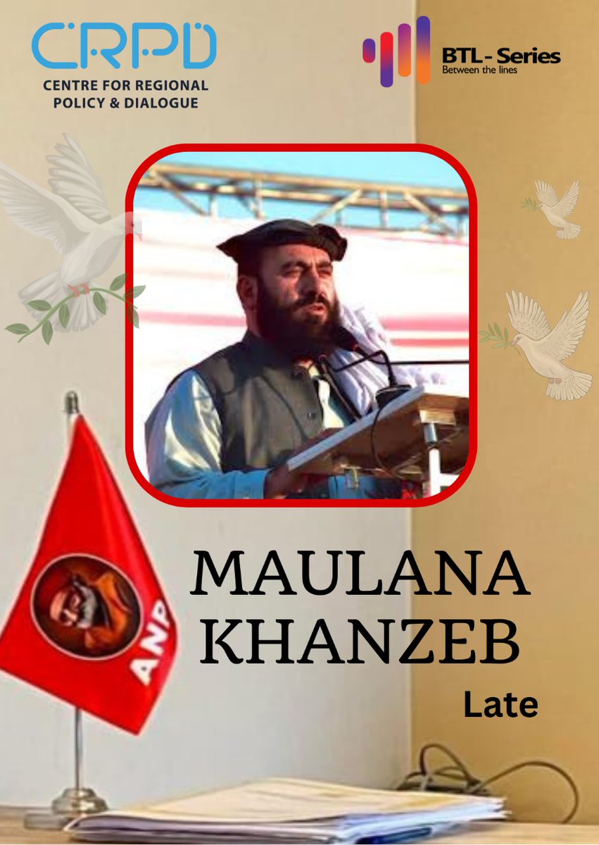 CRPD mourns the martyrdom of Maulana Khan Zeb — a brave Pashtun voice for peace, justice, and democracy.
He stood against extremism and for grassroots political education, federalism &amp; human rights.
His legacy will continue to guide us.
#peace #MaulanaKhanZeb #justice