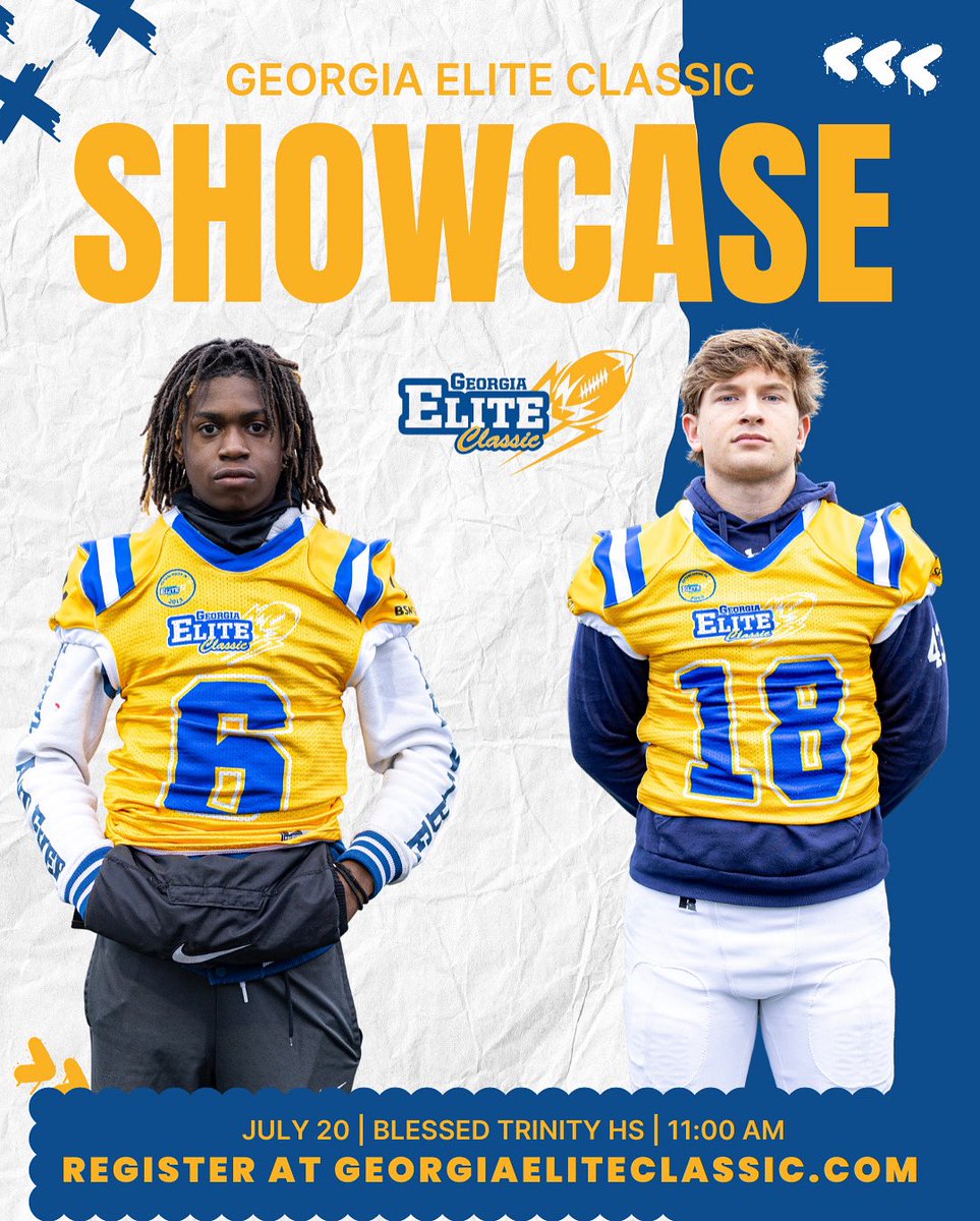 GAEliteClassic's tweet image. 🚨 It all goes down NEXT WEEK!
The Georgia Elite Classic Showcase is almost here ⏳
📅 July 20 | 11 AM
📍 Blessed Trinity
We’re down to the final spots — don’t miss your shot to shine and earn that invite 💥
Register at georgiaeliteclassic.com
#GeorgiaEliteClassic #NextUp