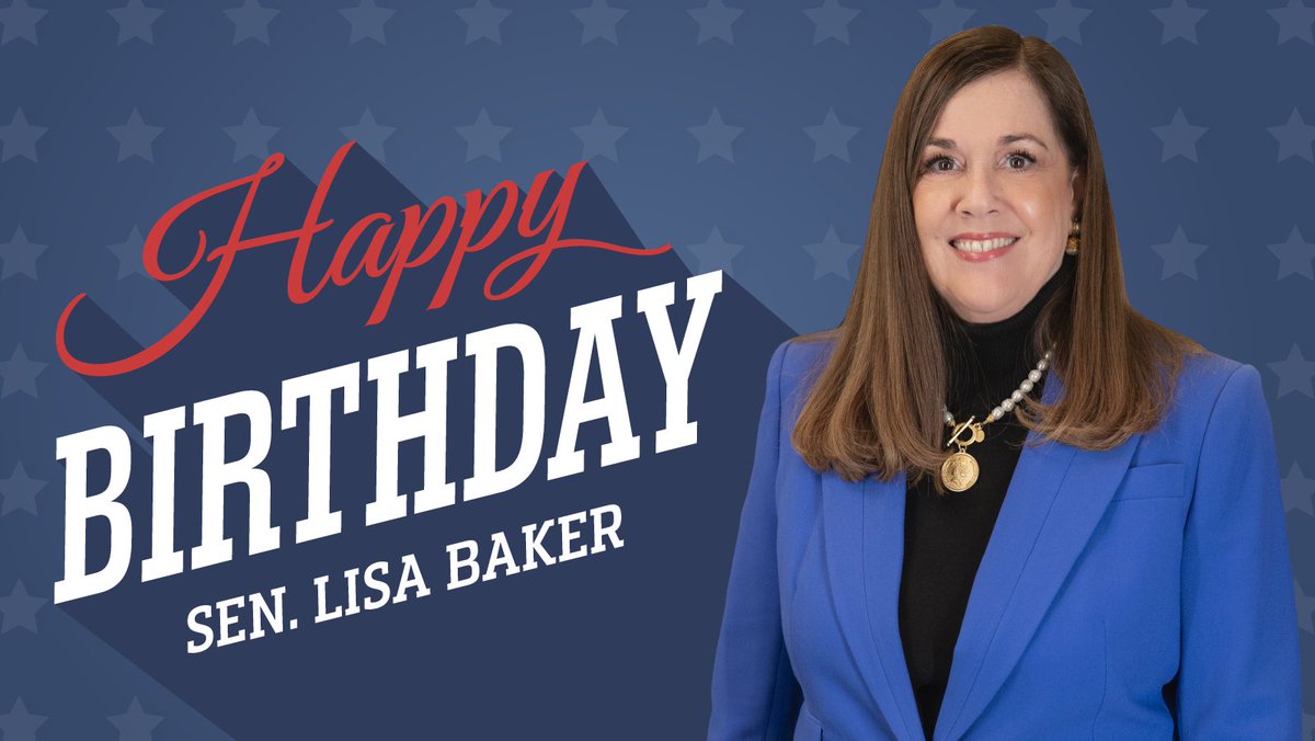 PA Senate Republicans (@pasenategop) on Twitter photo Happy Birthday to <a href="/SenLisaBaker/">Senator Lisa Baker</a> of the 20th Senate District representing Luzerne, Pike, Susquehanna, Wayne and Wyoming counties! ๐ Happy Birthday to <a href="/SenLisaBaker/">Senator Lisa Baker</a> of the 20th Senate District representing Luzerne, Pike, Susquehanna, Wayne and Wyoming counties! ๐
