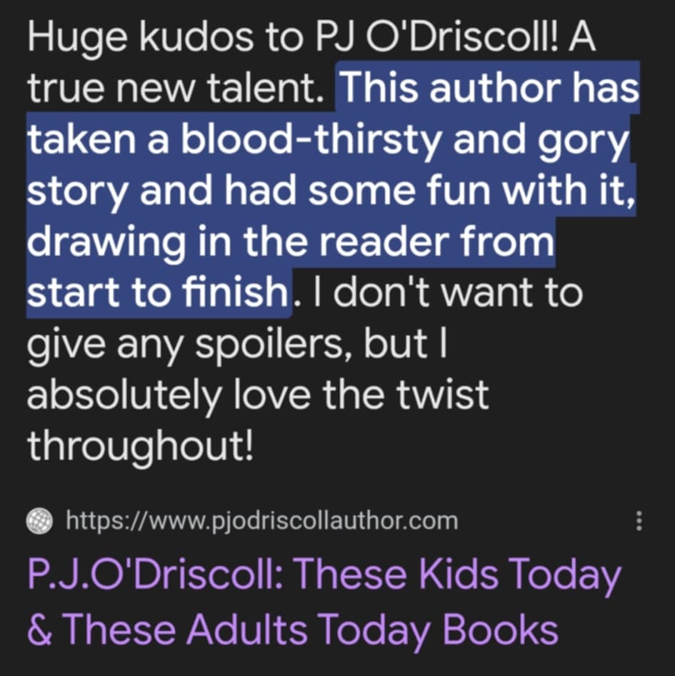 It was so nice to receive another positive review on a novel I wrote five years ago. It puts a smile on my face ☺️ 

#author #writing #WritingCommunity #Reviews #BookClub #Bookstore #crimefiction #thrillerbooks #horrorbooks #reading #bookworm #booklover