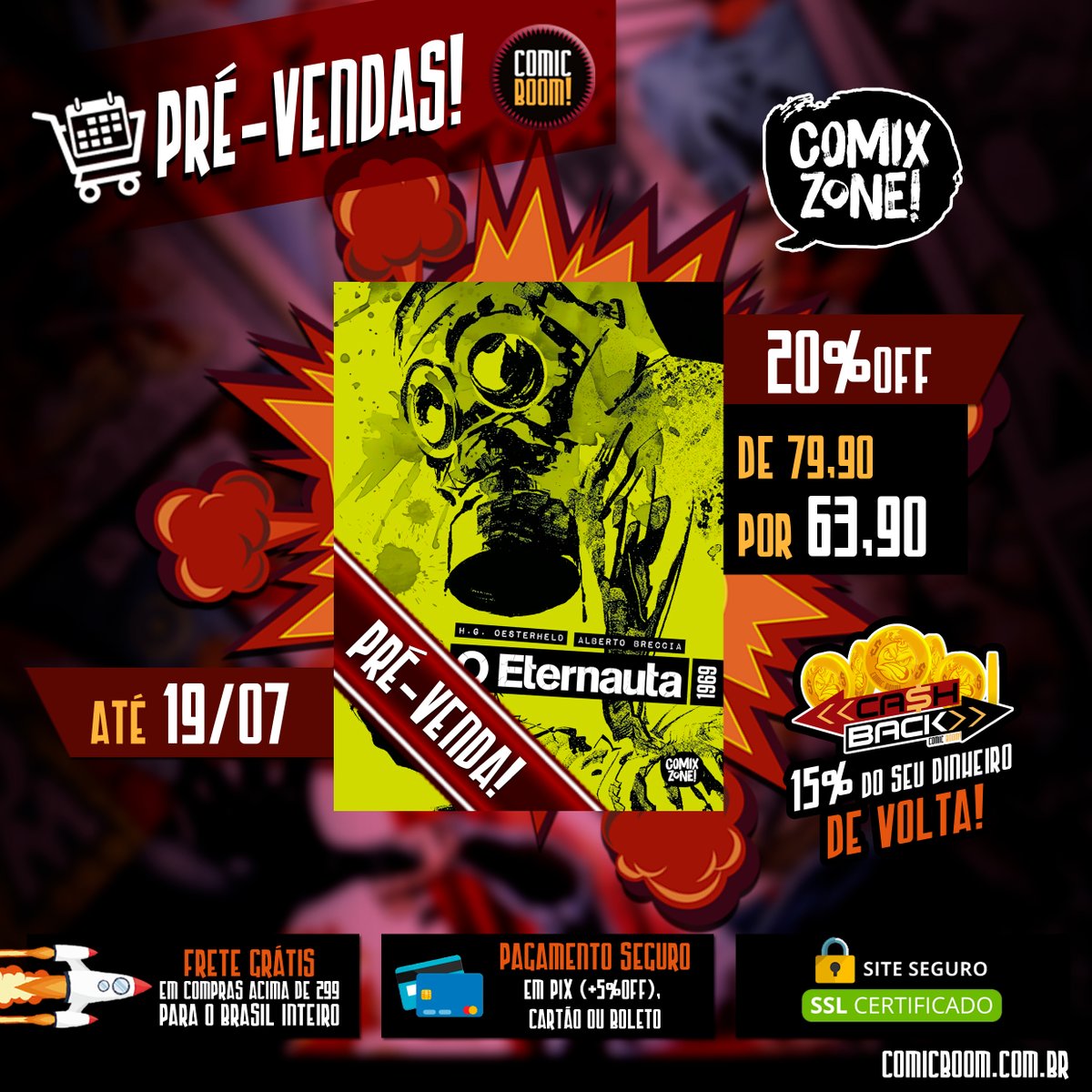 COMICBOOM_hqs's tweet image. O ETERNAUTA! Em breve novas edições por aqui!
Se liga nessas edições que estão em pré-venda em nosso site.
O Eternauta – Segunda Parte, da @PIPOCAENANQUIM;
O Eternauta 1969 (Nova Edição), da @canalcomixzone;
Bora aproveitar o desconto da pré-venda.
O link segue na bio.
