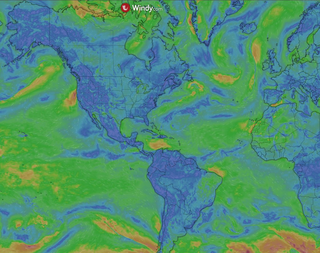 Un__Cuckable's tweet image. Much of the Western Hemisphere is void of any major Low pressure systems
Vast Swaths of landmass are mired in Light to Variable wind patterns
To me, this seems problematic:
1. Breeds Localized instability⚡️
2. Airborn particulate🤮 Linger and settle easier
3. Paybacks a Byatch