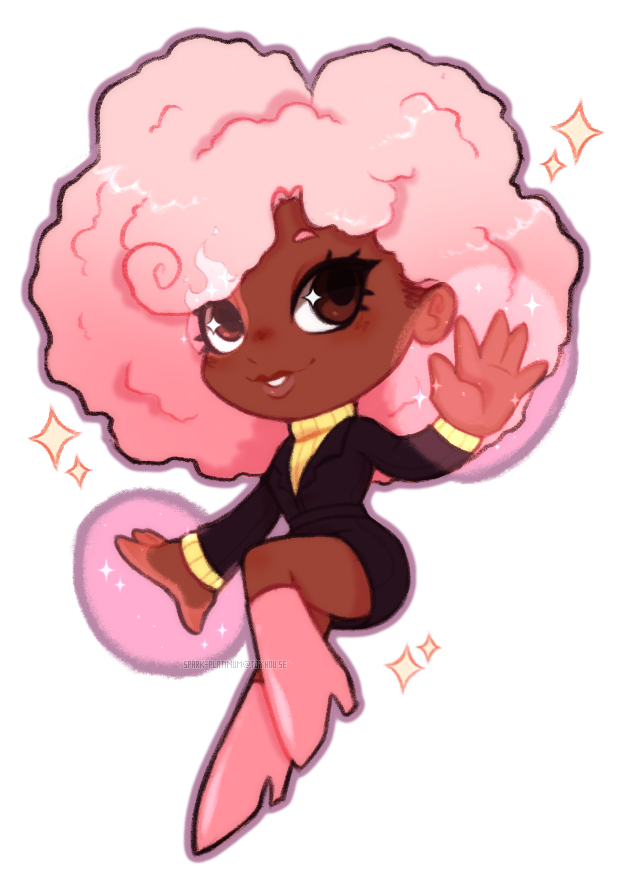 another revenge and attack, right is for <a href="/kleine_taart/">Cakelets ❤️</a> 
i love drawing any designs with pink so much 🌸🩷
#artfight2025 #teamcrystals #mlp