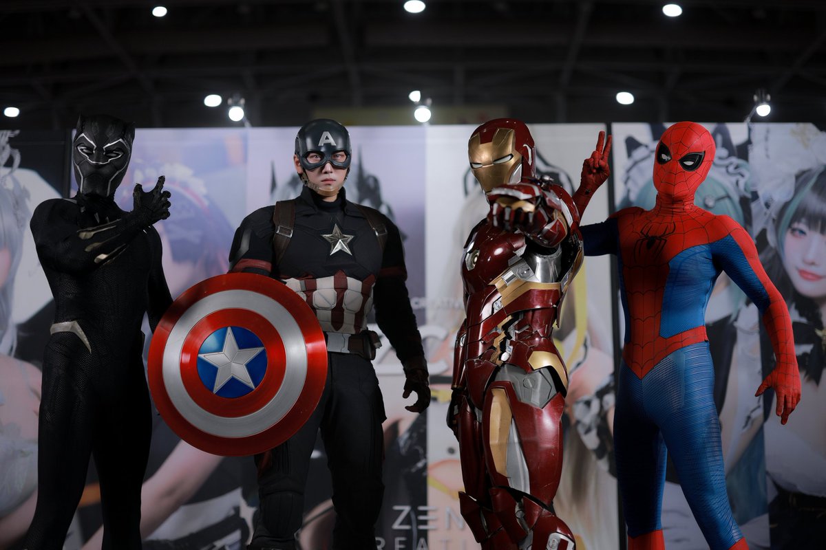 rzheroes's tweet image. 2025 ํฌ๋ฆฌ์์ดํฐ ๋ฏธ๋์ด ์ฐ์
๋์ in ์ธ์ฒ
๐ธ @zevgraphy #MCU #Avengers
#BlackPanther @san_ul1
#CaptainAmerica @captain_cos
#IronMan @emzipori2
#SpiderMan @spidey_shade