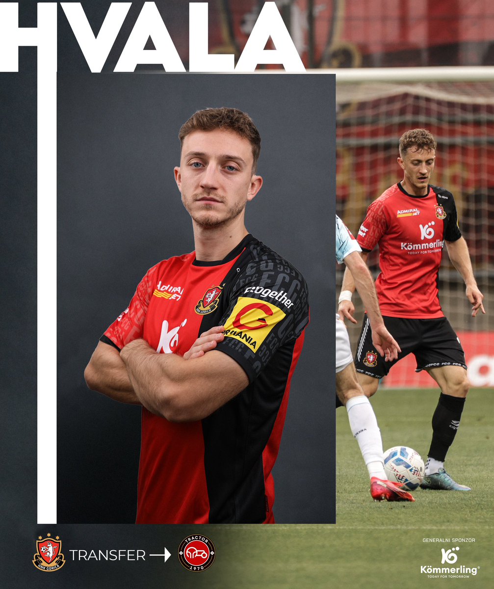 Veznjak Tibor Halilović karijeru nastavlja u redovima iranskog prvaka Tractora! 💪🏼

Tibi, hvala na svemu i sretno u novom dresu ❤️