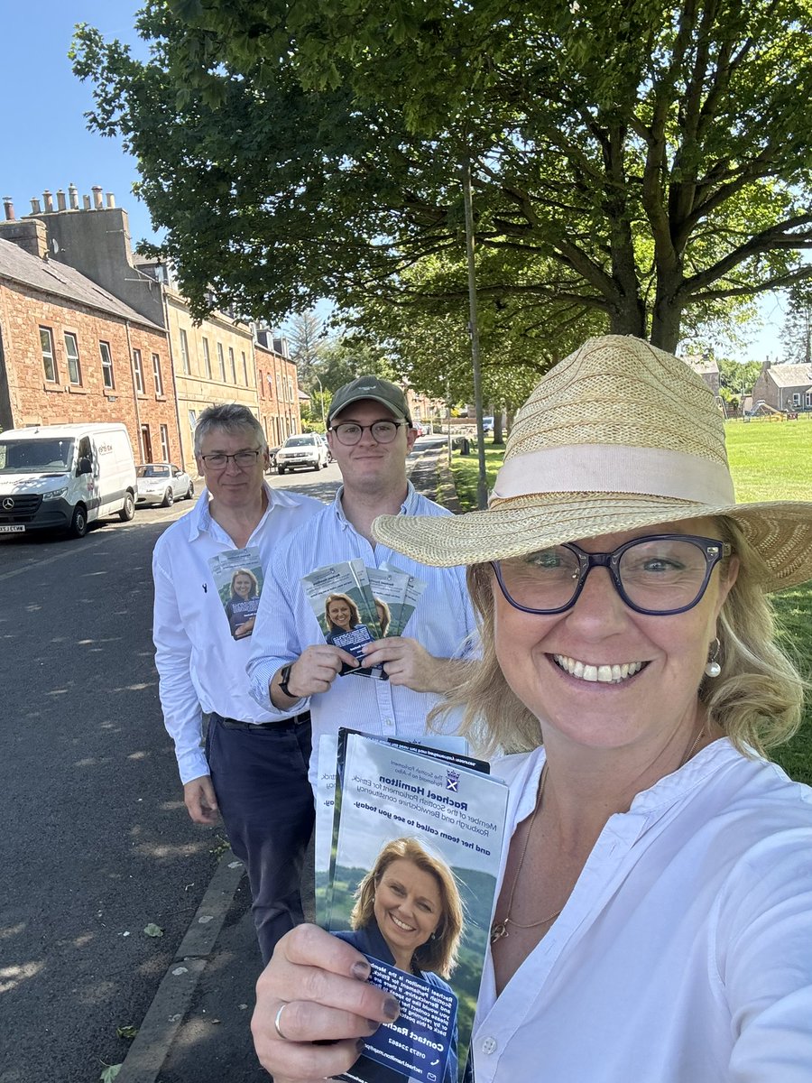 Rachael2Win's tweet image. A stunning day in Denholm speaking to local residents ☀️
The main issues raised were the proposed cuts to Hawick Fire Station, the extension of the Borders Railway and the lack of affordable housing.
If you need help with anything, don’t hesitate to contact me.