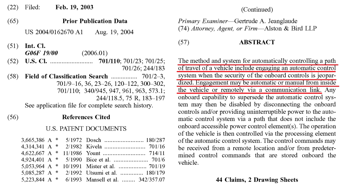 Drkiranjpatel's tweet photo. Do you know that Boeing has patented technology for remotely controlling any vehicle, including aircraft..??

#boeing787
#airindiaplanecrash
#AirIndiaCrash https://t.co/rYV6JbGLIj