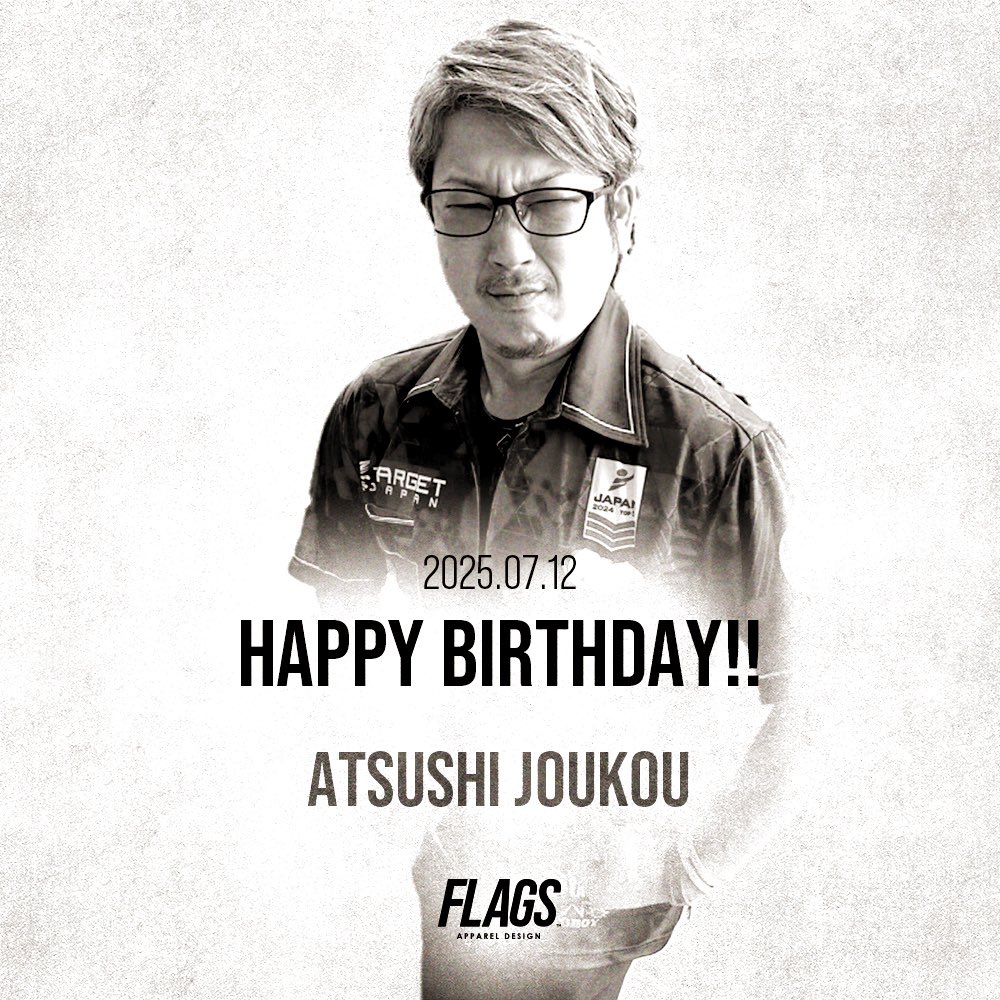 design_flags's tweet image. そして本日7/12はTeam FLAGS
上甲 篤史 選手 @galleria_todo 
 
のお誕生日！ ぜひお祝いコメントをお願いいたします✨おめでとうございます☺️

いつもありがとうございます！
