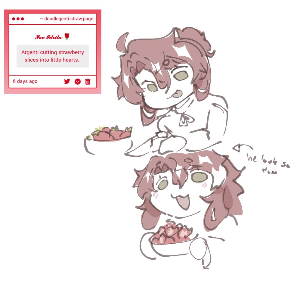 Ehe I'm sorry he looked way to dumb and cute for me to redo.. still, I hope you like it dear anon :33 -✨