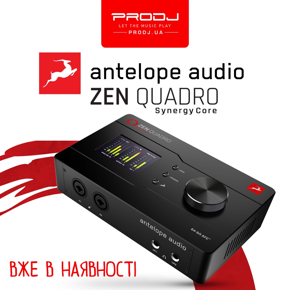 Antelope Zen Quadro Synergy Core вже на складі!

Нове надходження від Antelope Audio — потужний аудіоінтерфейс із фірмовими ефектами, неймовірною якістю конвертації та широкими можливостями підключення

👉 Замовляй просто зараз за посиланням:

prodj.ua/sound-cards/an…