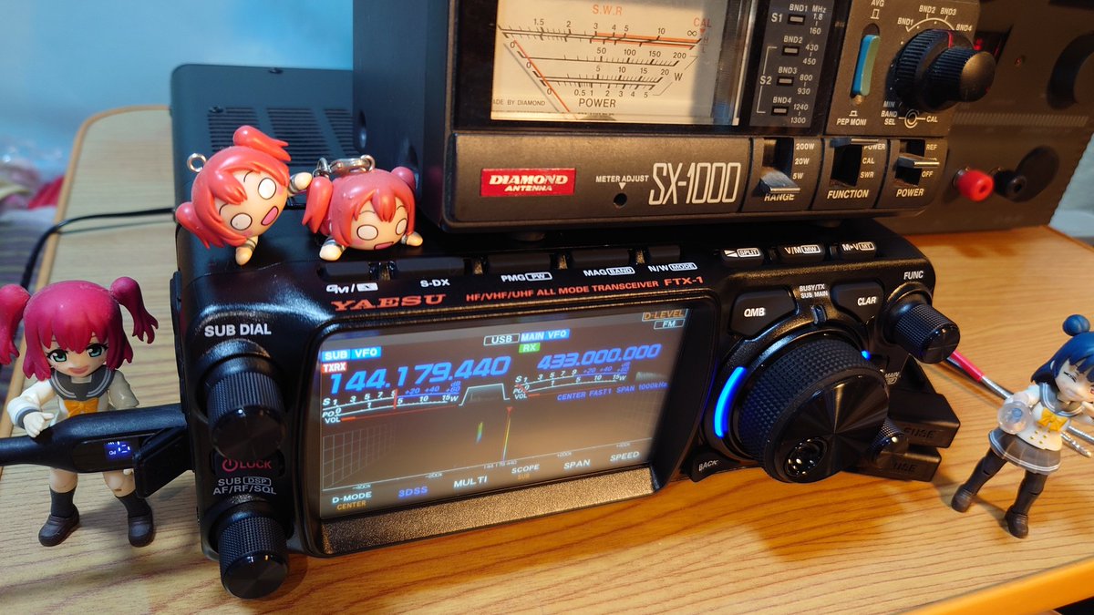 nyank0panda's tweet photo. アマチュア無線再開局して人気の新機種FTX-1 optima-50を7/5に予約して今日、購入出来ました
3アマ50w機という事で無線機の電線が太くて安定化電源に入らない…また秋葉原行ってパーツ買ってこなきゃ
まぁ無線局の増設申請して許可下りるまで1ヶ月位だからのんびりいくか…
#浦の星無線部 https://t.co/jH9qciPUeM