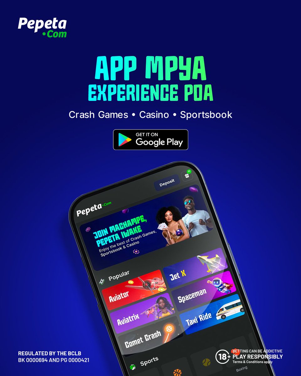 👋 Hellooooo..🤭

Uko na hii App mpya?
Iko na NEW GAMES, PROMO KALI na an eaaazzzy experience 😉 

Kunavigate ni easy ✅
Kutafuta games ni chap chap ✅
Kupata information pia ni easy ✅

Kama hauna hii, uko nyuma 
DOWNLOAD TODAY!!
😉
