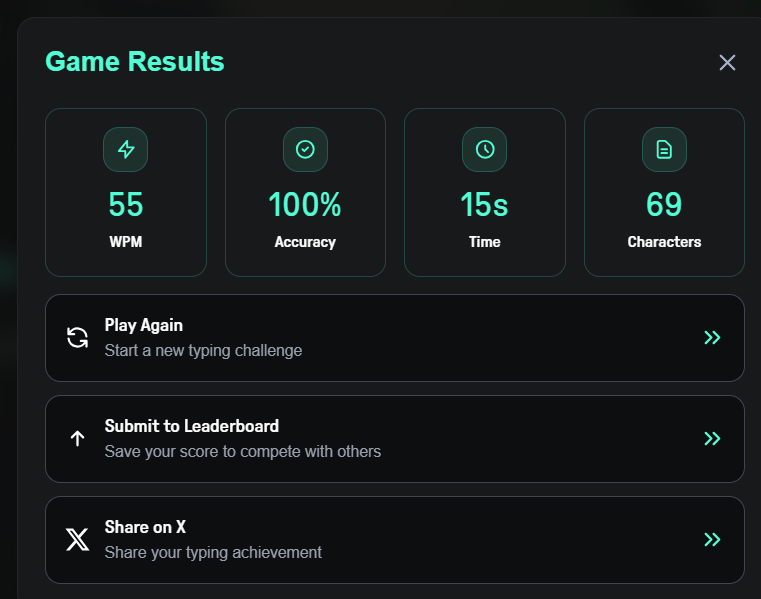 ricoe991's tweet image. I just hit 55 WPM with 100% accuracy!  Can you beat my score? Try it now at spritetype.irys.xyz and share your results below!  #SpriteType #Irys #TypingChallenge