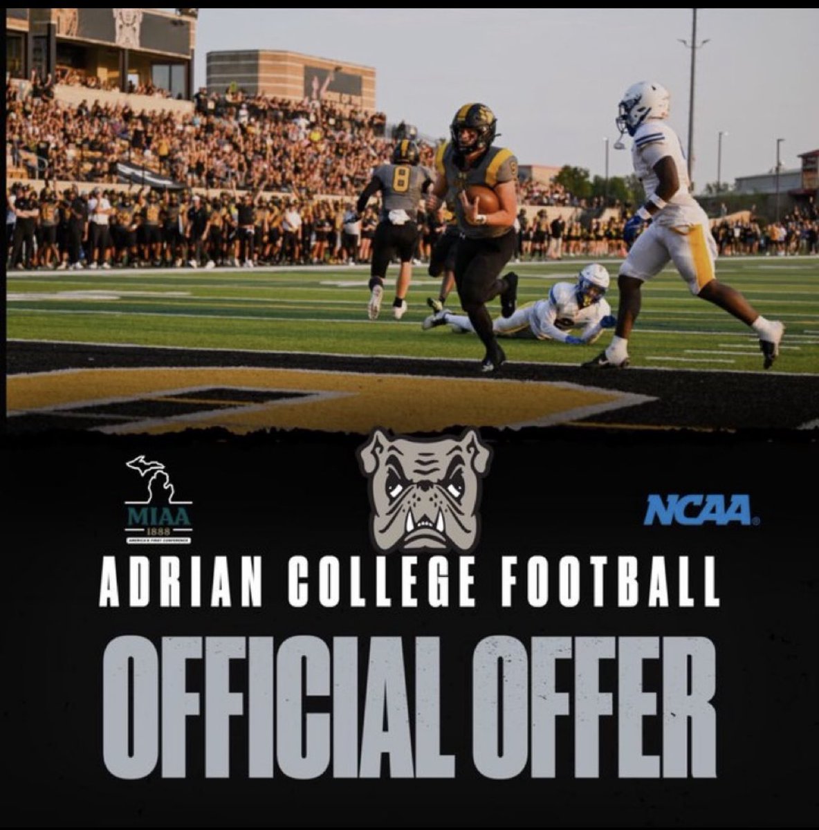 Deangelo Peoples jr (@dpeoples_) on Twitter photo After A great camp, I’m Blessed to Receive an offer from <a href="/AdrianCollegeFB/">Adrian College Football</a>!! AGTG
<a href="/Coachprince21/">Cp3 Coach Prince III</a> <a href="/CoachGennette/">Coach Brandon</a> <a href="/GoPatsGo/">Cousino Patriots Football</a> After A great camp, I’m Blessed to Receive an offer from <a href="/AdrianCollegeFB/">Adrian College Football</a>!! AGTG
<a href="/Coachprince21/">Cp3 Coach Prince III</a> <a href="/CoachGennette/">Coach Brandon</a> <a href="/GoPatsGo/">Cousino Patriots Football</a>