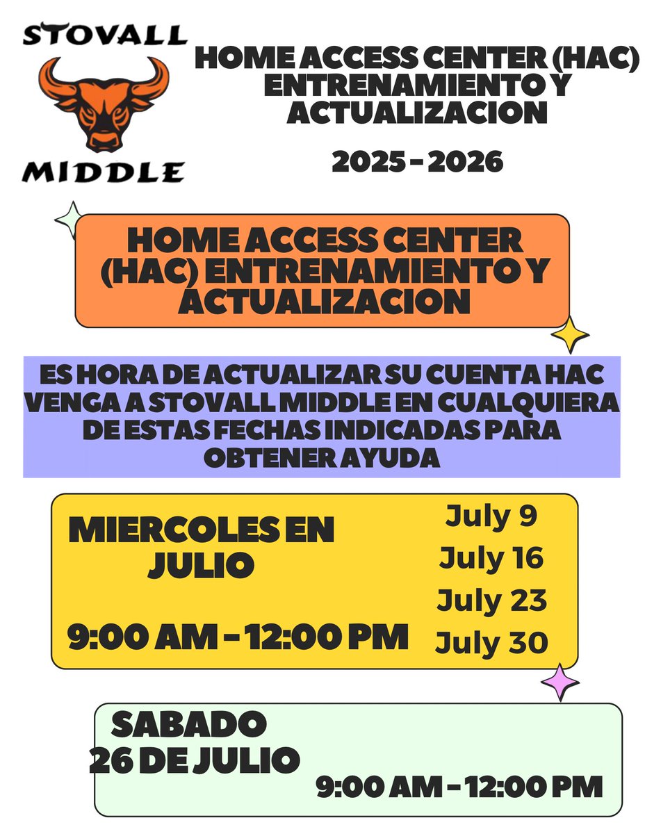 Stovall Middle_AISD (@stovallms_aisd) on Twitter photo HAC Update Assistance at Stovall MS on the following dates and times! If you need assistance, feel free to stop by! <a href="/StovallMS_SSIS/">Rachel Longoria</a> <a href="/DrKwabena/">Dr. Kwabena Mensah</a> <a href="/BakerDana2424/">Dana Baker</a> <a href="/AP_AJamal/">Ammaar Jamal, M.Ed.</a> <a href="/Aldine_FACE/">Aldine ISD Family and Community Engagement</a> <a href="/AldineISD/">Aldine ISD</a> #HACUpdate HAC Update Assistance at Stovall MS on the following dates and times! If you need assistance, feel free to stop by! <a href="/StovallMS_SSIS/">Rachel Longoria</a> <a href="/DrKwabena/">Dr. Kwabena Mensah</a> <a href="/BakerDana2424/">Dana Baker</a> <a href="/AP_AJamal/">Ammaar Jamal, M.Ed.</a> <a href="/Aldine_FACE/">Aldine ISD Family and Community Engagement</a> <a href="/AldineISD/">Aldine ISD</a> #HACUpdate