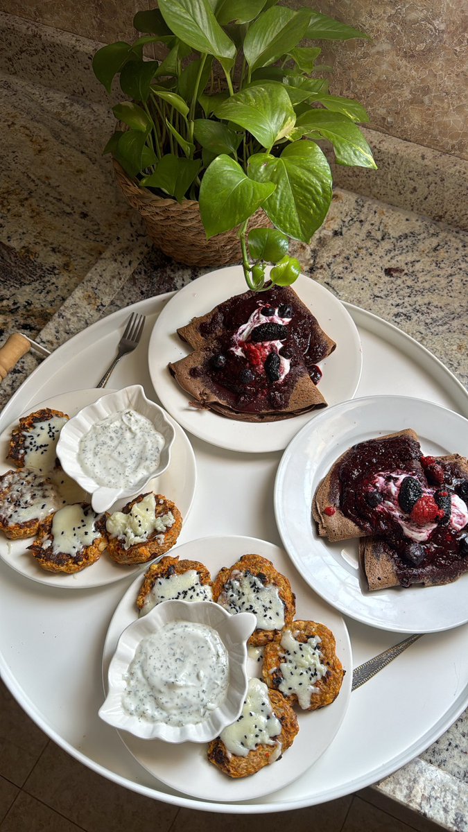 عجة التونة وكريب الشوفان بصوص مكس باريز .