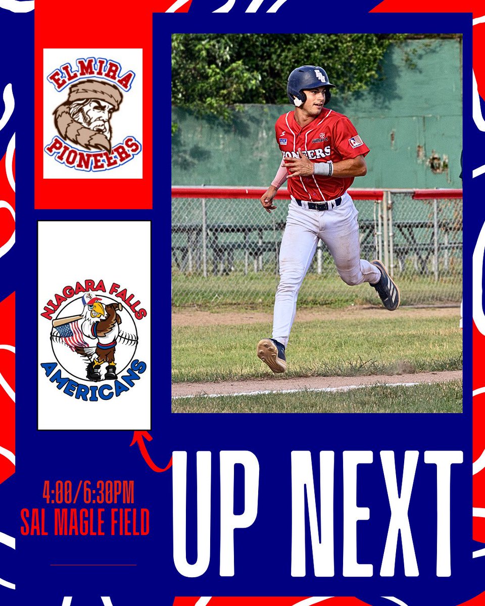 ROAD GAME! GAME DAY! GAME DAY! 4:00pm and 6:30pm vs Niagara Falls at Sal magle field, Next home game July 13th will be Military appreciation night Call 607-734-2690 &amp; GO PIOS!