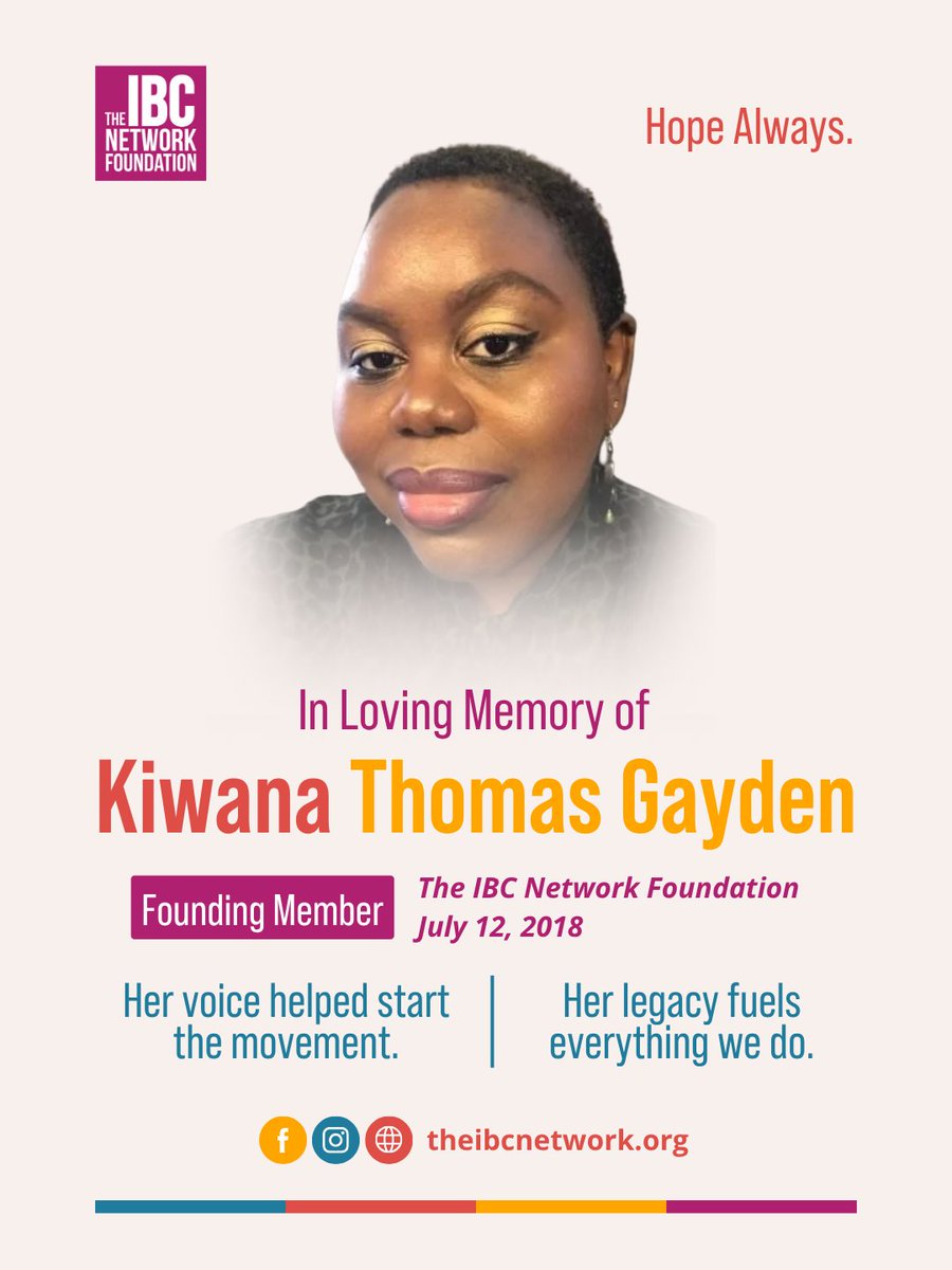 TalkIBC's tweet image. Kiwana was more than a voice in the early days of our mission. She was a force. Her courage, advocacy, and heart helped shape the foundation we continue to build on today.
We remember her. We thank her. We continue in her name.
Hope Always.
#legacy #ibc #nolumpstillcancer