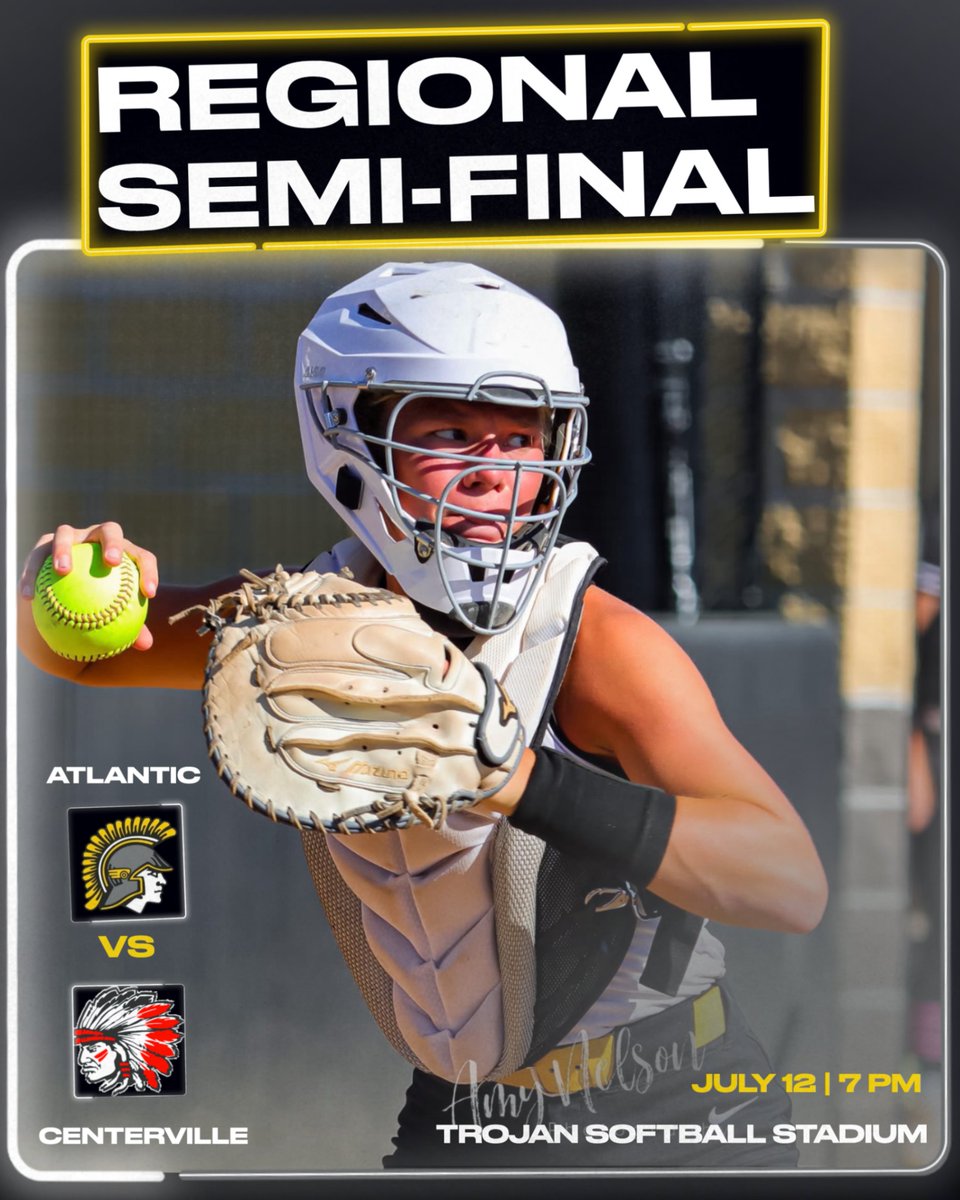 Get your lawn chairs on the berm and pack the stadium tonight! We host the Centerville Redettes in the Class 3A Region 8 Semi-FInals at 7pm. Go Trojans!