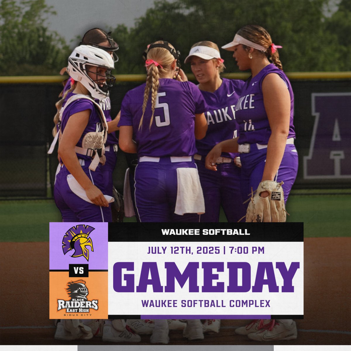Gameday!!! Waukee vs SC East. 🥎
Class 5A - Region 4 Semifinal
📍Waukee Softball Complex
🕖7:00 PM
🎟️Bound Tickets/Card Only
#GoWarriors