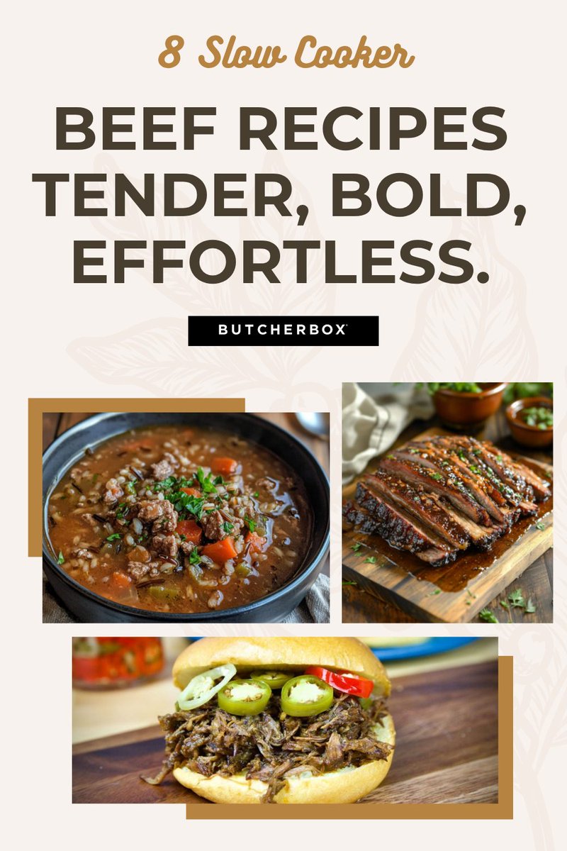 Let your slow cooker do the heavy lifting with these easy and hearty beef recipes. Perfect for busy weeknights, or lazy Sundays!

butcherbox.visitlink.me/t2Pxuu