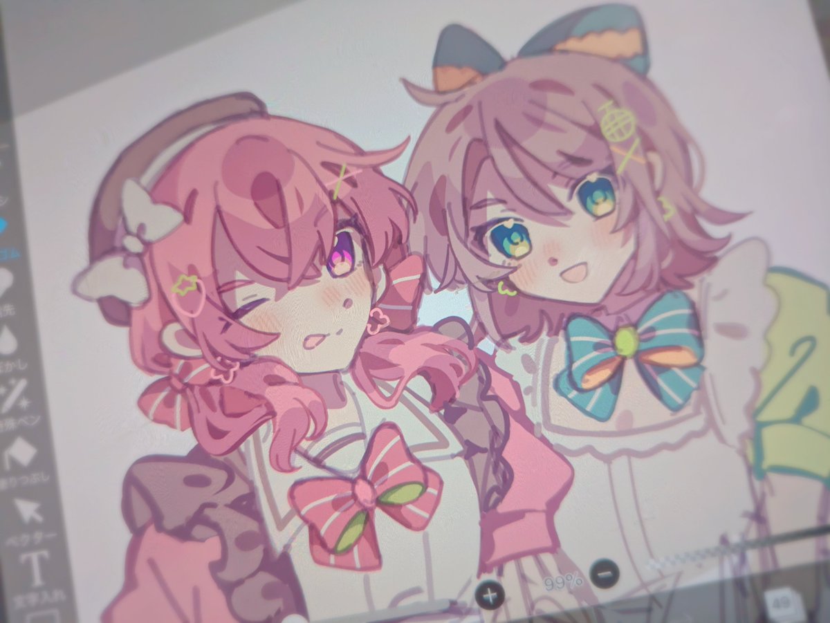 久しぶりに描いてる、かわいい🫶