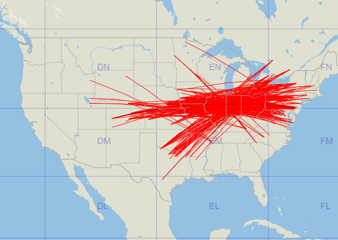 The animated map of the 2m Sporadic-E event in North America on July 4th is available at dxmaps.com/esmapsna.html

Non-animated maps are also available at dxmaps.com/esmapsnaf.html

#SporadicE #vhf #2mband #144Mhz