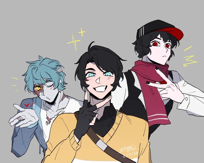 The gang in color! #zieloc