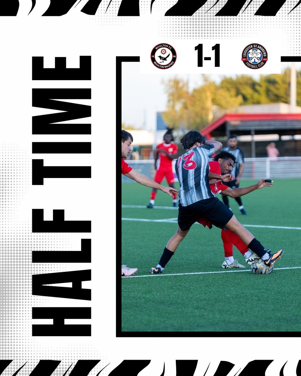 Half Time:

Goals from the home side after one-minute and a penalty slotted away by Corey Bucalossi means we enter half time at 1-1.

Big half incoming!