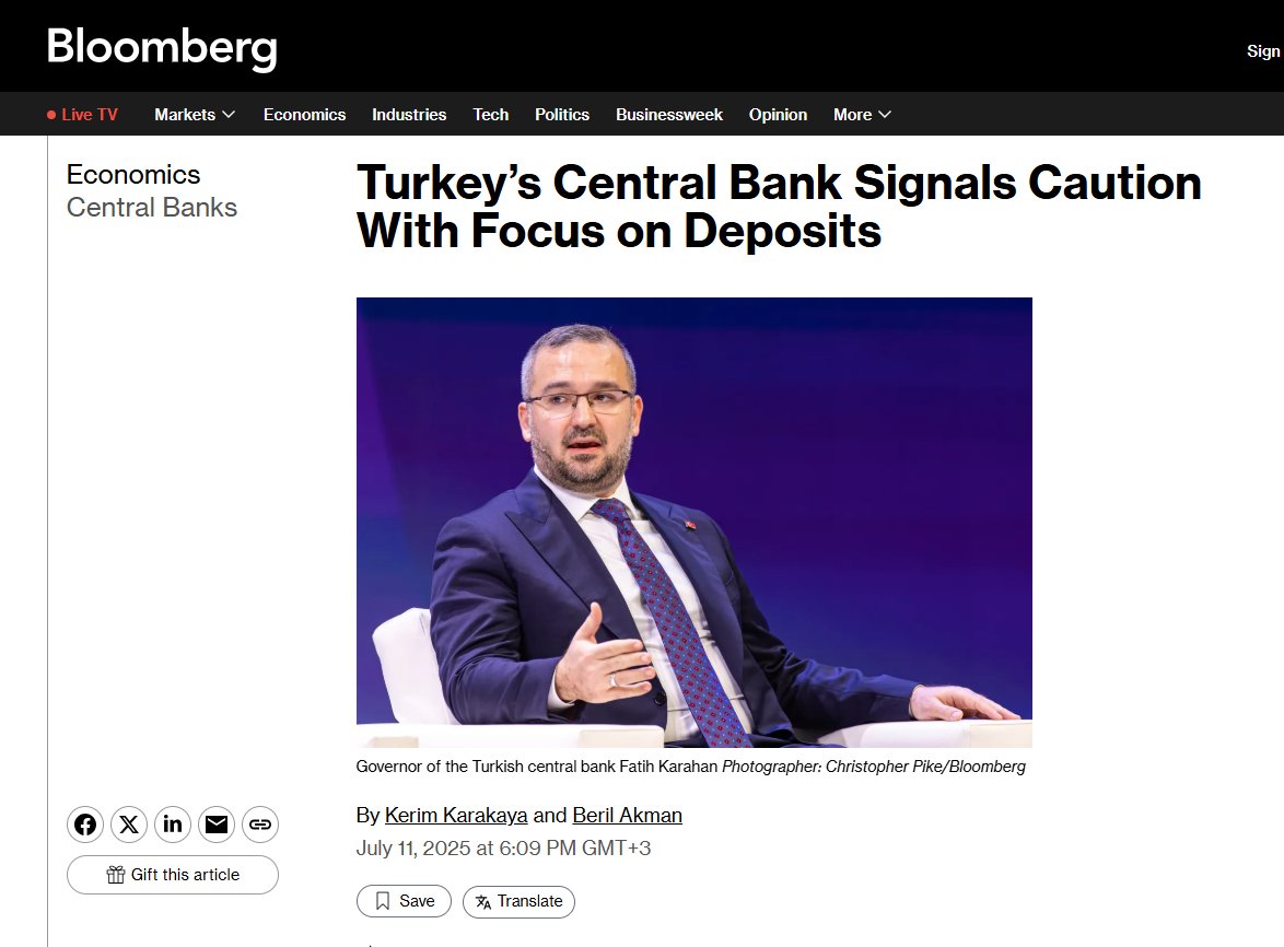 Türkiye Cumhuriyet Merkez Bankası Başkanı Fatih Karahan, yatırımcılarla Londra’da kapalı toplantılarda bir araya geldi. Karahan, faiz indirimine yönelik kararlarda yurt içi tasarruf sahiplerinin mevduat tercihlerinin belirleyici olacağını söyledi.

TCMB Başkanı Fatih Karahan’ın