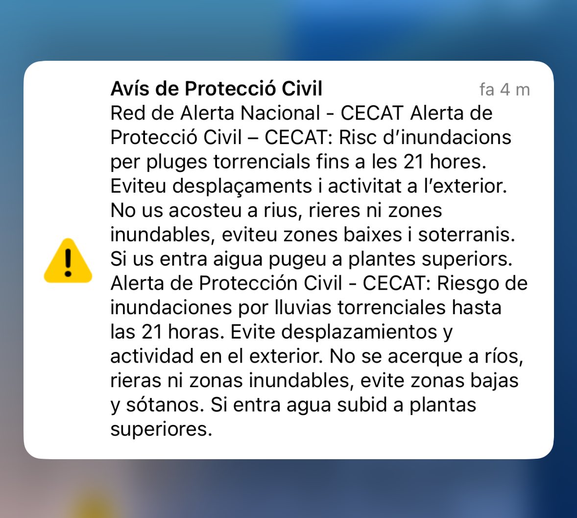 Ajuntament Argentona (@ajargentona) on Twitter photo 🚨Protecció Civil <a href="/emergenciescat/">Protecció civil</a> ha enviat alertes als telèfons mòbils.
📲Si no l’has rebut, tingues en compte aquesta informació. 👇🏻 🚨Protecció Civil <a href="/emergenciescat/">Protecció civil</a> ha enviat alertes als telèfons mòbils.
📲Si no l’has rebut, tingues en compte aquesta informació. 👇🏻