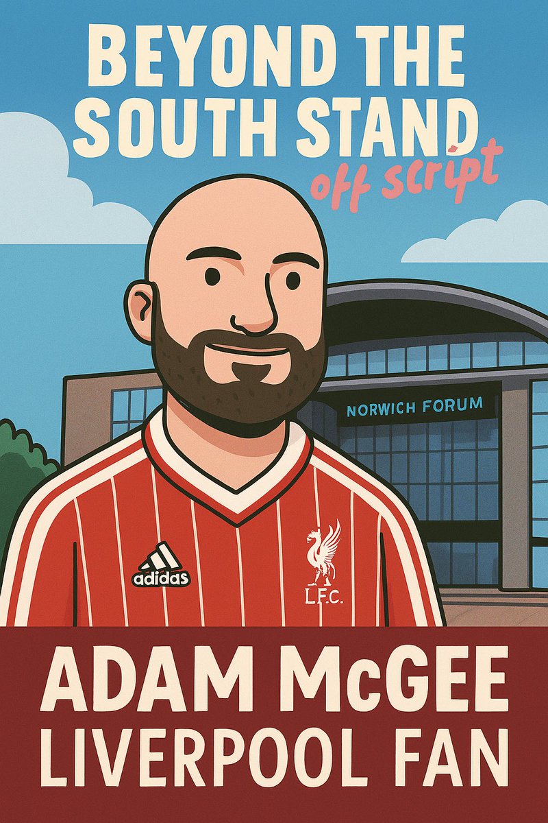 Beyond The Barclay (@btbpodcastncfc) on Twitter photo 🎙️ New Episode Out Now!
This week on Beyond the South Stand, we go off script with Norwich librarian and Liverpool fan Adam McGee, part of <a href="/TheyThinkKits/">They Think Kits All Over</a>
We talk:
– Iconic football kits
– Favourite football books
– Liverpool’s title-winning journey
– And the emotion that ties 🎙️ New Episode Out Now!
This week on Beyond the South Stand, we go off script with Norwich librarian and Liverpool fan Adam McGee, part of <a href="/TheyThinkKits/">They Think Kits All Over</a>
We talk:
– Iconic football kits
– Favourite football books
– Liverpool’s title-winning journey
– And the emotion that ties
