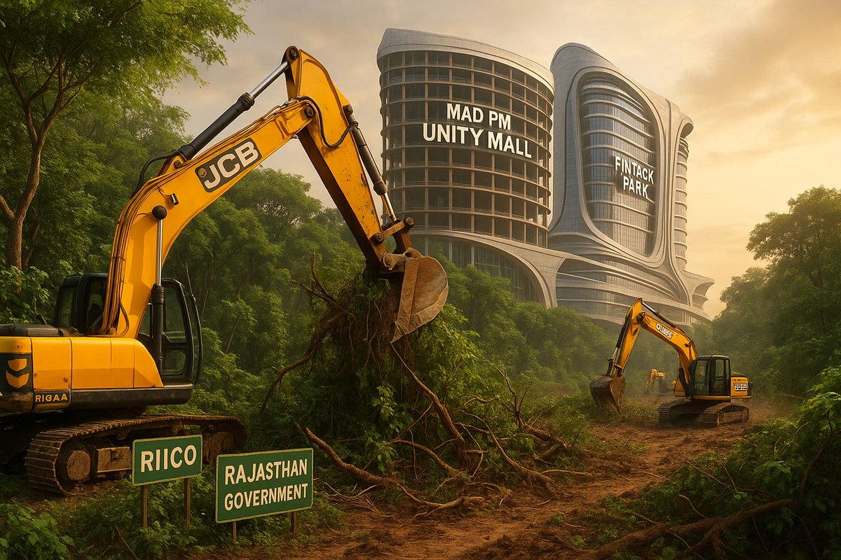 "Wild animals 🐆 like Nilgai, peacocks, owls, and rabbits call Dolka Badh home.
Now their forest is turning into a construction site.
Would you tolerate bulldozers in your home?
<a href="/BhajanlalBjp/">Bhajanlal Sharma</a> <a href="/dolkabadh/">Save Dol Ka Badh Forest</a>
#SaveDolkaBadh #भजनलाल_हटाओ_राजस्थान_बचाओ"