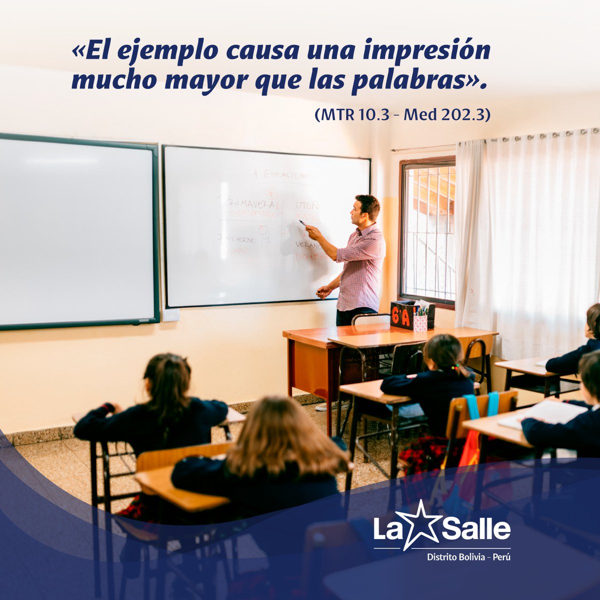 ⭐Enseñemos con nuestras palabras, con nuestros actos y con nuestro corazón. #SomosLaSalle <a href="/lasalleorg/">La Salle Global</a> <a href="/lasallerelal/">RELAL -  La Salle</a>