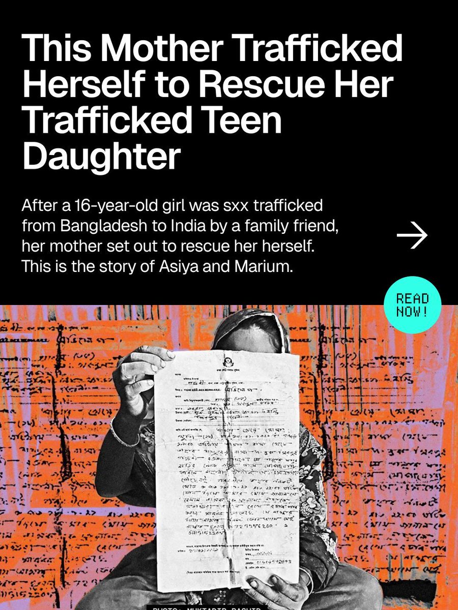 FightTheNewDrug's tweet image. When a 16-year-old girl was sex trafficked from Bangladesh to India by a family friend, her mother fought to rescue her. She chose to be trafficked to India herself to find her daughter.
Read this powerful story of love here: buff.ly/zU8RHb1