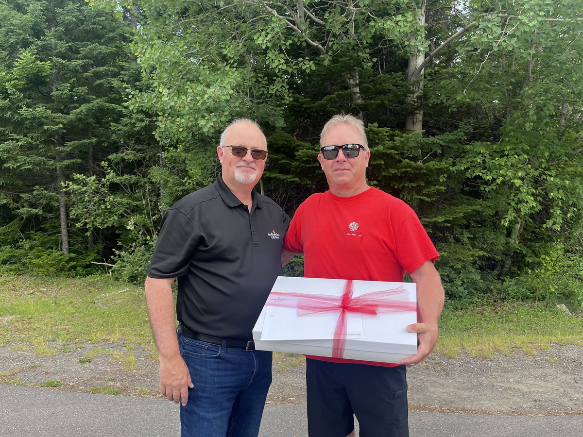 Minister Hutton was at Beothuck Family Park today to present family the flag that was flying on Confederation Building the day dad ( Alex Faulkner)died. April 7 2025
Thanks Fred , much appreciated